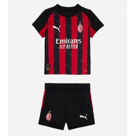 Dětské fotbalový komplet AC Milan Domácí košile 2025-26 Krátkým Rukávem